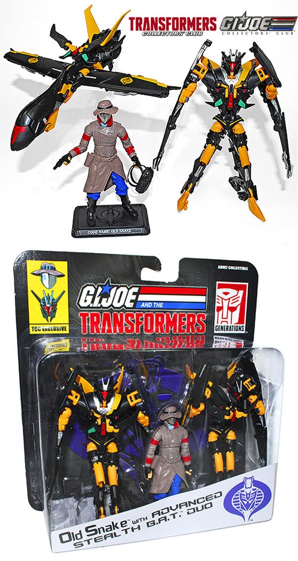 Transformers  G.I. Joe Collectors Club Crossover Exclusives Snake Stealth B.A.T.S. Marissa Fairborn Afterbreaker  (2 of 3)